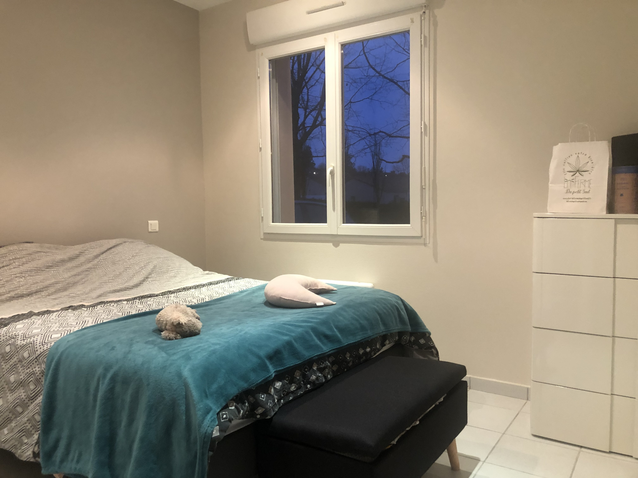 Location Chapelle Basse Mer. Chambre 1 avec grand placard